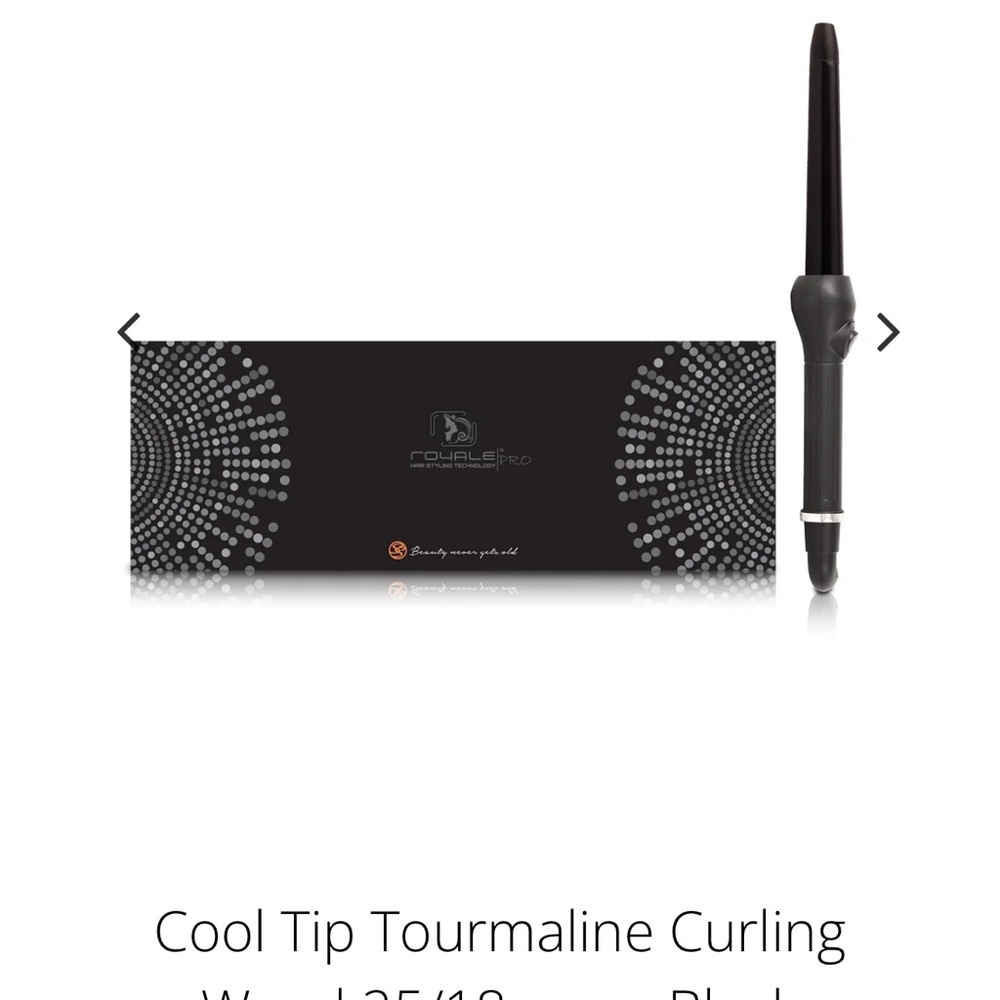 Royale Cool-Tip Tourmaline Curling Wand - Black